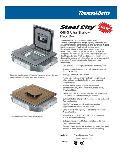 steel city shallow cut in box|steel city box attachments.